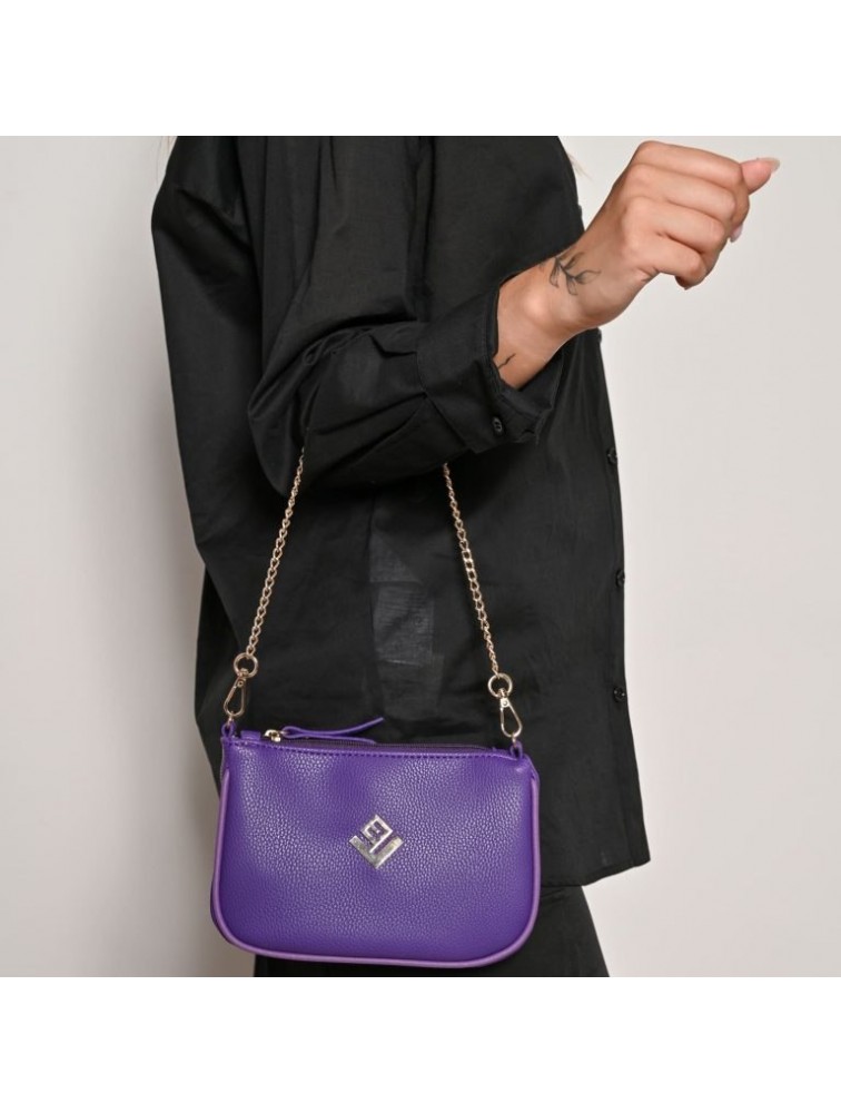 LOVELY HANDMADE Caldera Small Asti Bag Mauve Μωβ Γυναικεία Τσάντα Ώμου