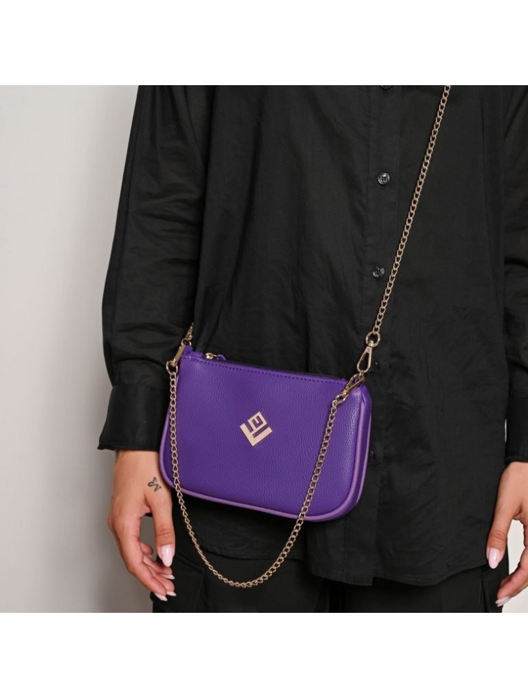 LOVELY HANDMADE Caldera Small Asti Bag Mauve Μωβ Γυναικεία Τσάντα Ώμου