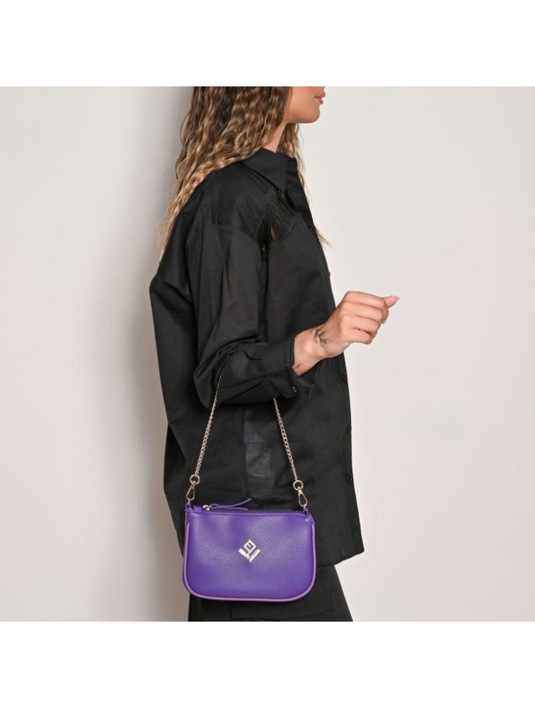 LOVELY HANDMADE Caldera Small Asti Bag Mauve Μωβ Γυναικεία Τσάντα Ώμου