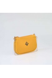 LOVELY HANDMADE Caldera Small Asti Bag Mustard Μουσταρδί Γυναικεία Τσάντα Ώμου