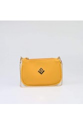 LOVELY HANDMADE Caldera Small Asti Bag Mustard Μουσταρδί Γυναικεία Τσάντα Ώμου