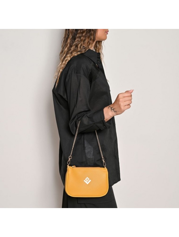 LOVELY HANDMADE Caldera Small Asti Bag Mustard Μουσταρδί Γυναικεία Τσάντα Ώμου
