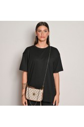LOVELY HANDMADE Caldera Small Mosaic Bag Beige Μπεζ γυναικεία τσάντα ώμου