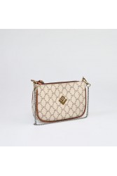 LOVELY HANDMADE Caldera Small Mosaic Bag Beige Μπεζ γυναικεία τσάντα ώμου
