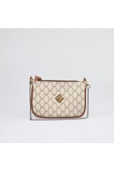 LOVELY HANDMADE Caldera Small Mosaic Bag Beige Μπεζ γυναικεία τσάντα ώμου