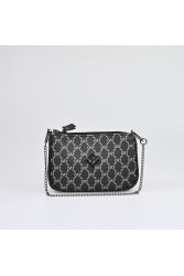 LOVELY HANDMADE Caldera Small Mosaic Bag Black Μαύρη γυναικεία τσάντα ώμου