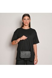 LOVELY HANDMADE Caldera Small Mosaic Bag Black Μαύρη γυναικεία τσάντα ώμου