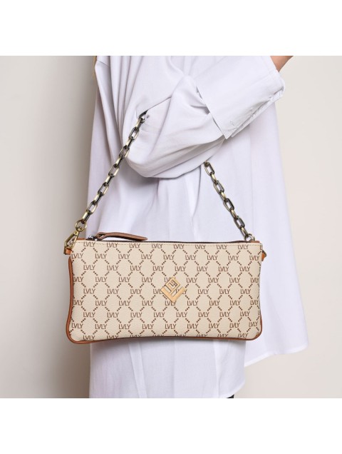 LOVELY HANDMADE Hespera Mosaic Bag Beige LOVELY HANDMADE Hespera Mosaic Bag Beige