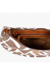 LOVELY HANDMADE Luna Rinella Bag Brown Καφέ γυναικεία τσάντα ώμου