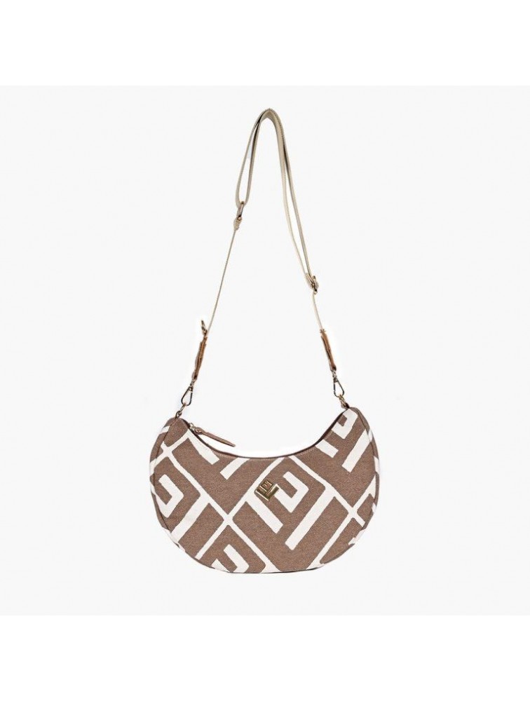LOVELY HANDMADE Luna Rinella Bag Brown Καφέ γυναικεία τσάντα ώμου