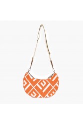 LOVELY HANDMADE Luna Rinella Bag Orange Πορτοκαλί γυναικεία τσάντα ώμου