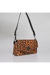 LOVELY HANDMADE Mira Feral Bag Wild Leopard Λεοπάρ Γυναικεία Τσάντα ώμου