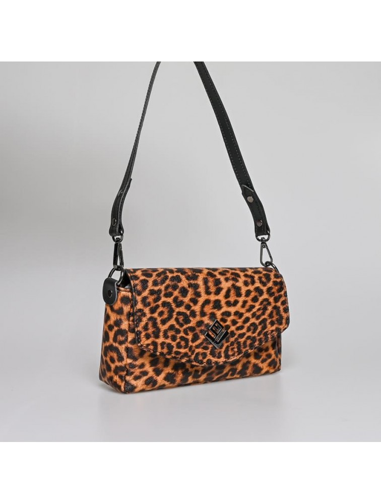 LOVELY HANDMADE Mira Feral Bag Wild Leopard Λεοπάρ Γυναικεία Τσάντα ώμου