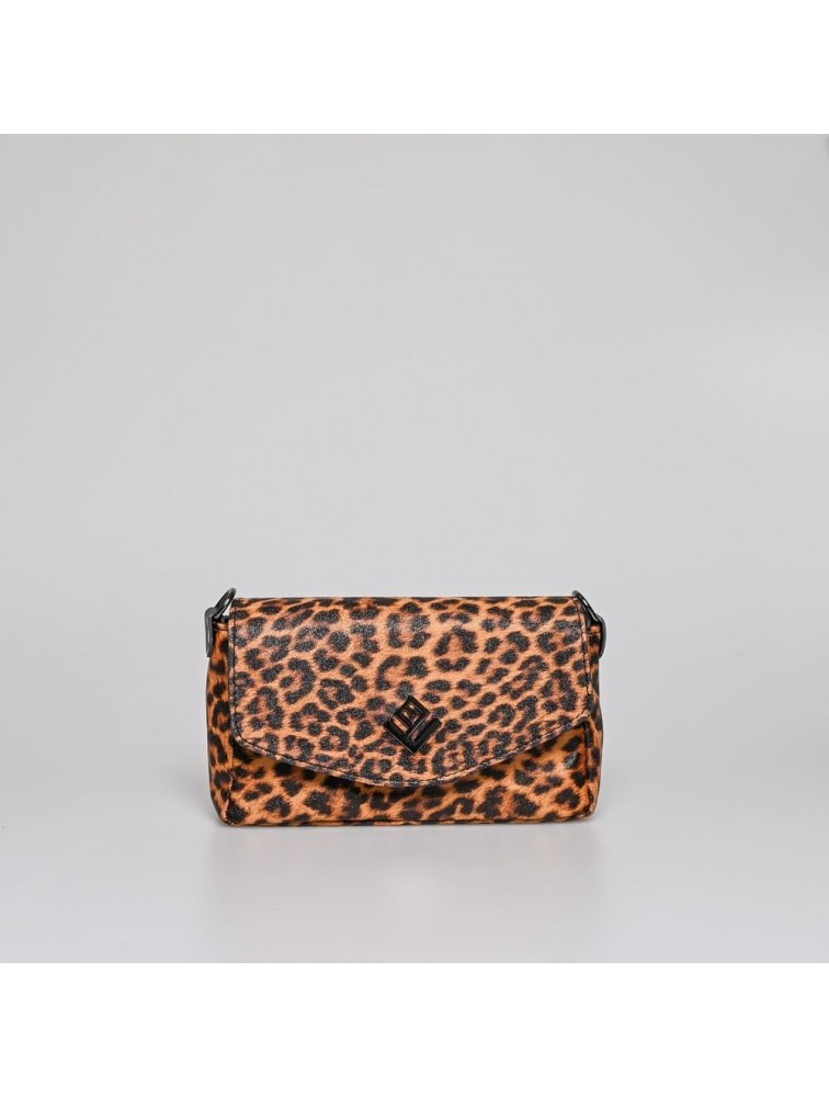 LOVELY HANDMADE Mira Feral Bag Wild Leopard Λεοπάρ Γυναικεία Τσάντα ώμου