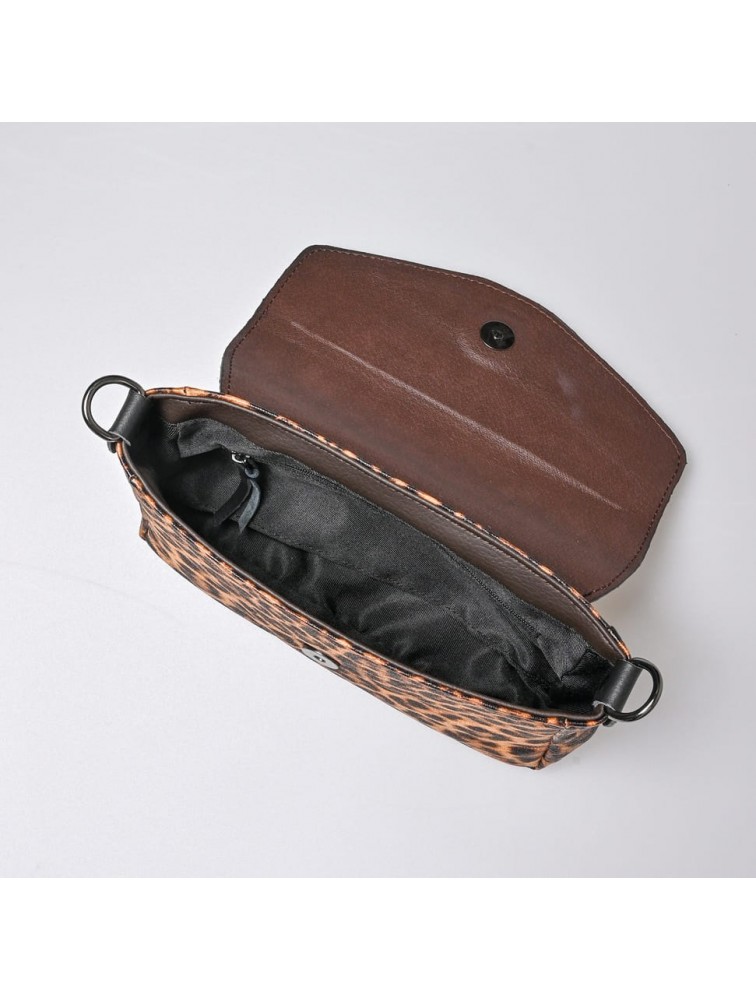 LOVELY HANDMADE Mira Feral Bag Wild Leopard Λεοπάρ Γυναικεία Τσάντα ώμου