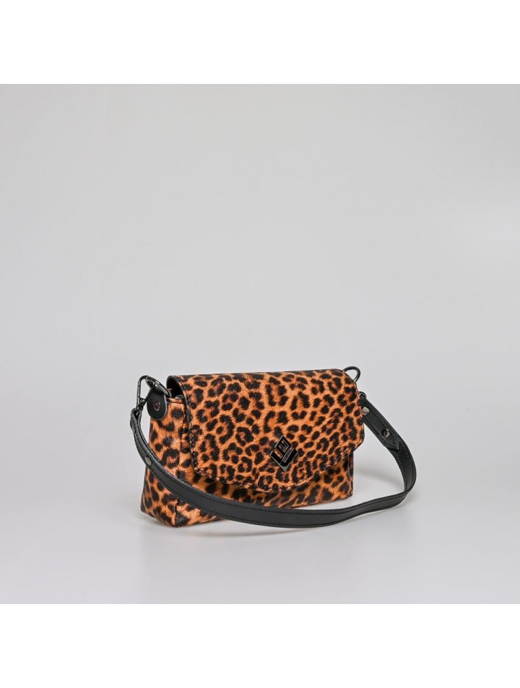 LOVELY HANDMADE Mira Feral Bag Wild Leopard Λεοπάρ Γυναικεία Τσάντα ώμου