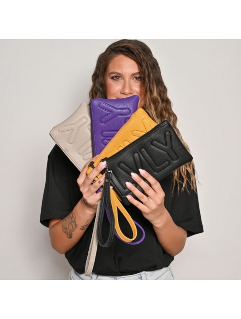 LOVELY HANDMADE Purse Adora Yellow Κίτρινο γυναικείο πορτοφόλι