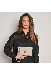 LOVELY HANDMADE Purse Asti Ecru Εκρού γυναικείο πορτοφόλι