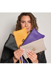 LOVELY HANDMADE Purse Asti Ecru Εκρού γυναικείο πορτοφόλι
