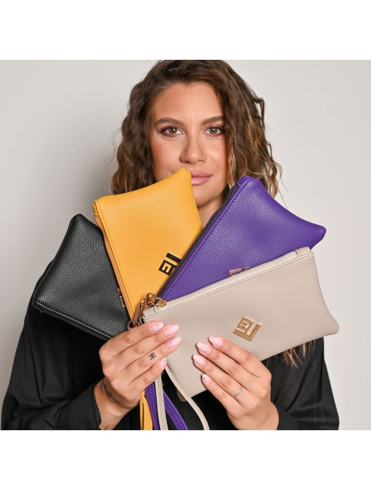 LOVELY HANDMADE Purse Asti Ecru Εκρού γυναικείο πορτοφόλι