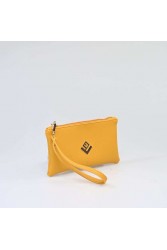 LOVELY HANDMADE Purse Asti Mustard Μουσταρδί γυναικείο πορτοφόλι