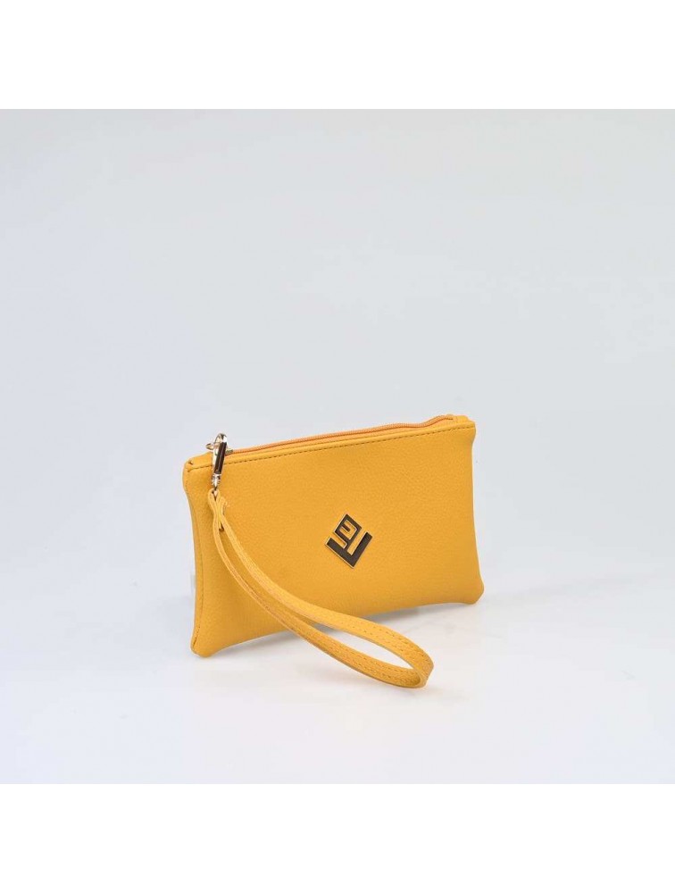 LOVELY HANDMADE Purse Asti Mustard Μουσταρδί γυναικείο πορτοφόλι