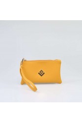 LOVELY HANDMADE Purse Asti Mustard Μουσταρδί γυναικείο πορτοφόλι