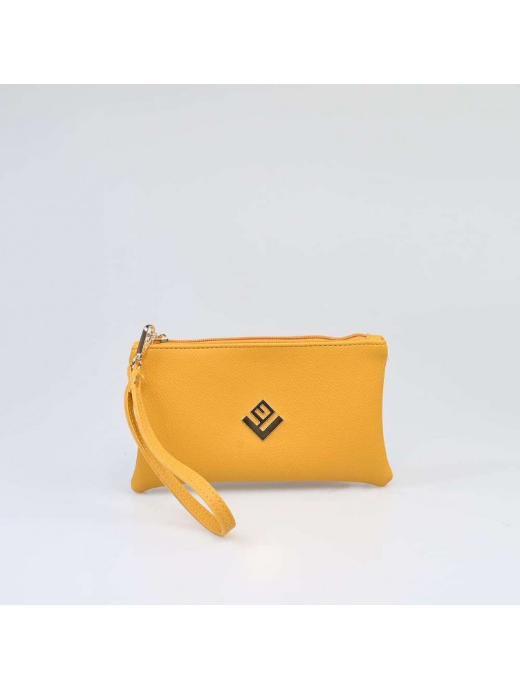 LOVELY HANDMADE Purse Asti Mustard Μουσταρδί γυναικείο πορτοφόλι