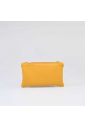 LOVELY HANDMADE Purse Asti Mustard Μουσταρδί γυναικείο πορτοφόλι