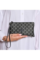 LOVELY HANDMADE Purse Mosaic Black Γυναικείο πορτοφόλι Μαύρο