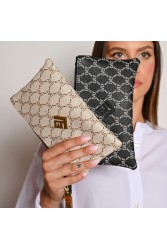 LOVELY HANDMADE Purse Mosaic Black Γυναικείο πορτοφόλι Μαύρο