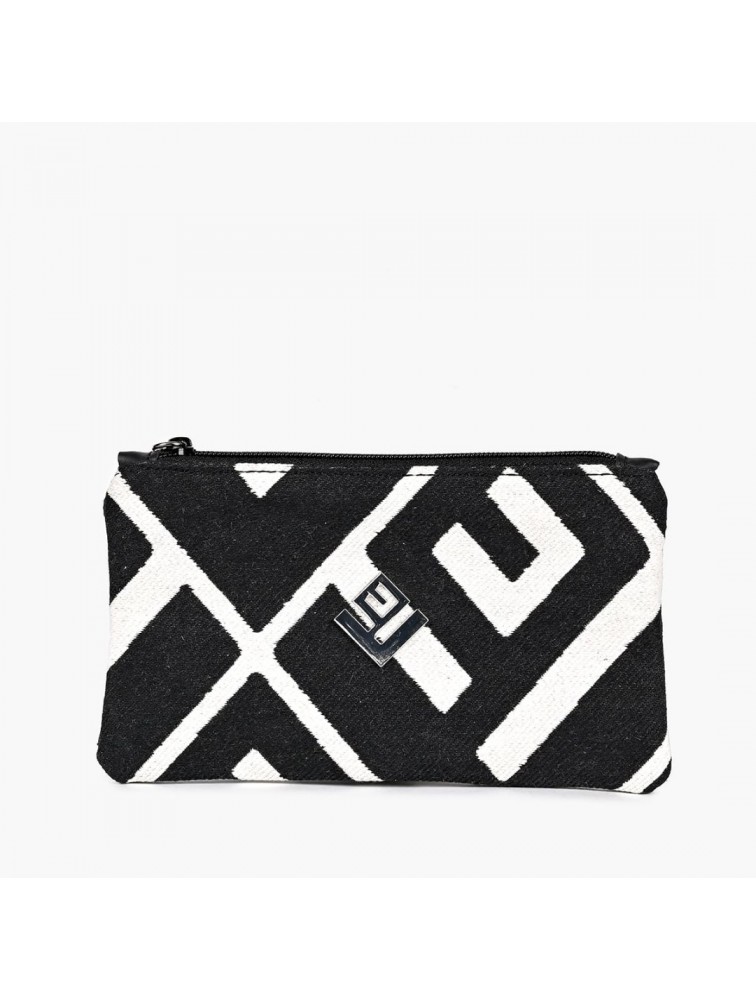 LOVELY HANDMADE Purse Rinella Black Μαύρο γυναικείο πορτοφόλι