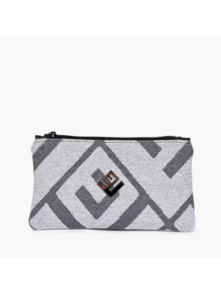 LOVELY HANDMADE Purse Rinella Grey Γκρι γυναικείο πορτοφόλι