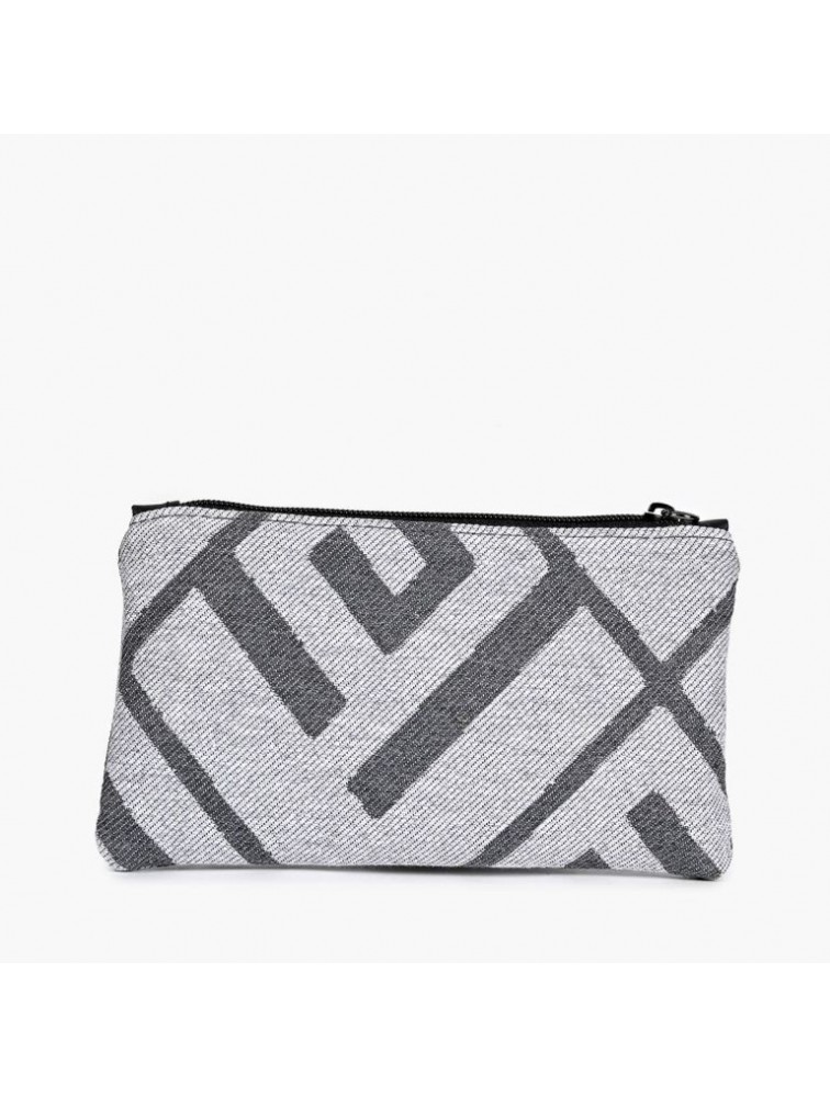 LOVELY HANDMADE Purse Rinella Grey Γκρι γυναικείο πορτοφόλι