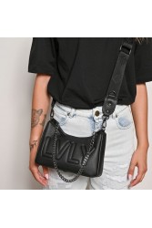 LOVELY HANDMADE Regina Adora Bag Black Μαύρη γυναικεία τσάντα ώμου