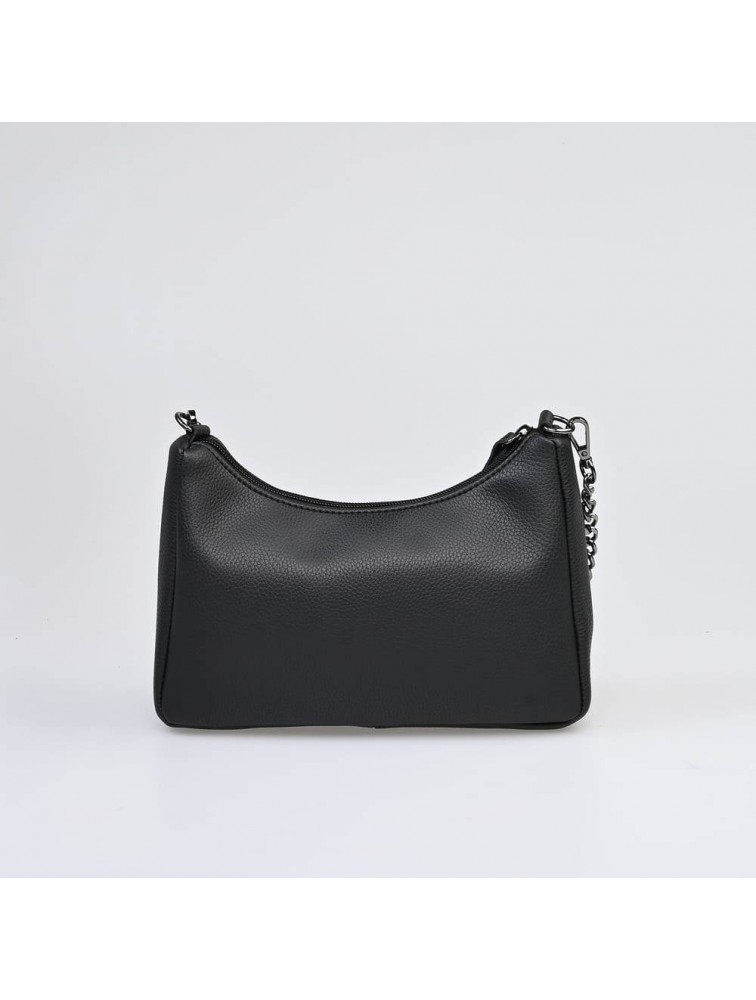 LOVELY HANDMADE Regina Adora Bag Black Μαύρη γυναικεία τσάντα ώμου