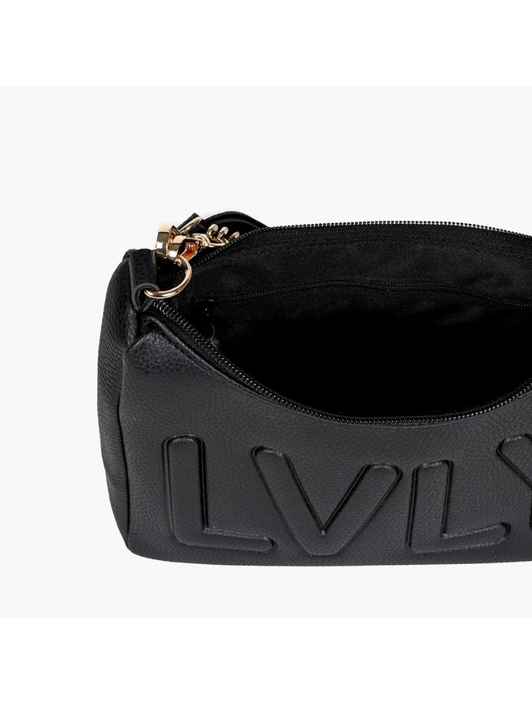 LOVELY HANDMADE Regina Adora Bag Black Μαύρη γυναικεία τσάντα ώμου