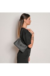 LOVELY HANDMADE Regina Mosaic Bag Black Μαύρη Γυναικεία Τσάντα Ώμου