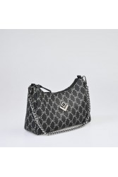 LOVELY HANDMADE Regina Mosaic Bag Black Μαύρη Γυναικεία Τσάντα Ώμου