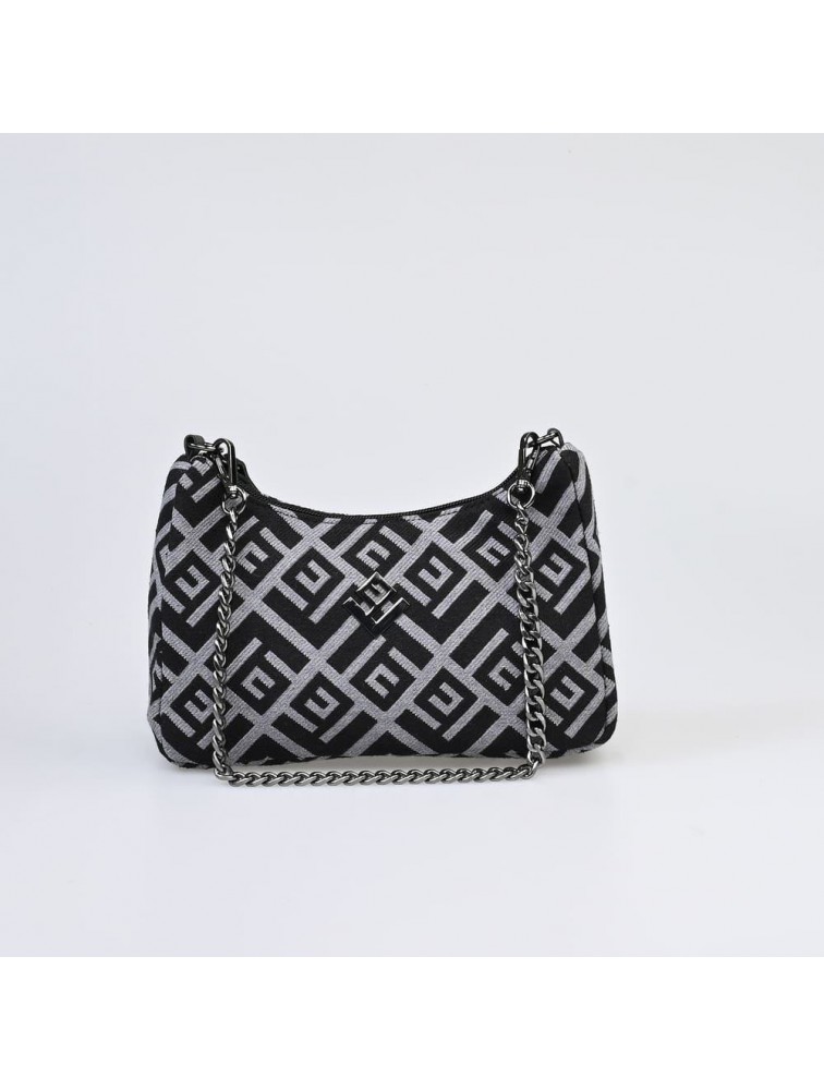 LOVELY HANDMADE Regina Rinella Bag Black Μαύρη γυναικεία τσάντα ώμου