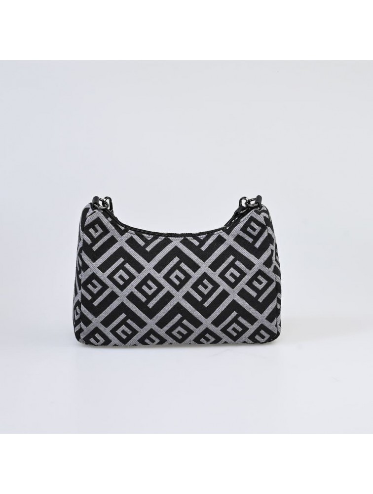 LOVELY HANDMADE Regina Rinella Bag Black Μαύρη γυναικεία τσάντα ώμου