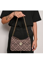 LOVELY HANDMADE Regina Rinella Bag Brown Καφέ γυναικεία τσάντα ώμου