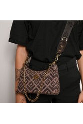 LOVELY HANDMADE Regina Rinella Bag Brown Καφέ γυναικεία τσάντα ώμου