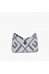 LOVELY HANDMADE Regina Rinella Bag Grey Γκρι γυναικεία τσάντα ώμου