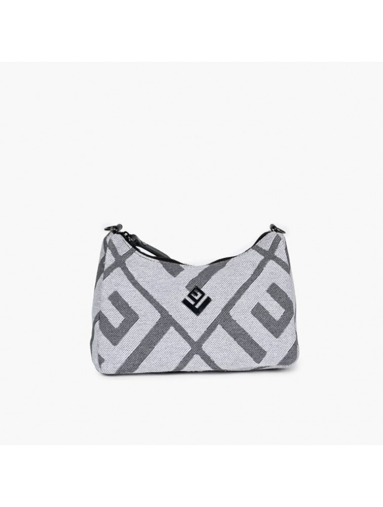 LOVELY HANDMADE Regina Rinella Bag Grey Γκρι γυναικεία τσάντα ώμου