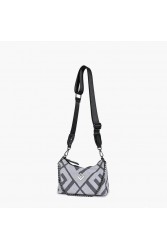 LOVELY HANDMADE Regina Rinella Bag Grey Γκρι γυναικεία τσάντα ώμου