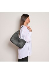 LOVELY HANDMADE Sophia Mosaic Bag Black Μαύρη γυναικεία τσάντα ώμου