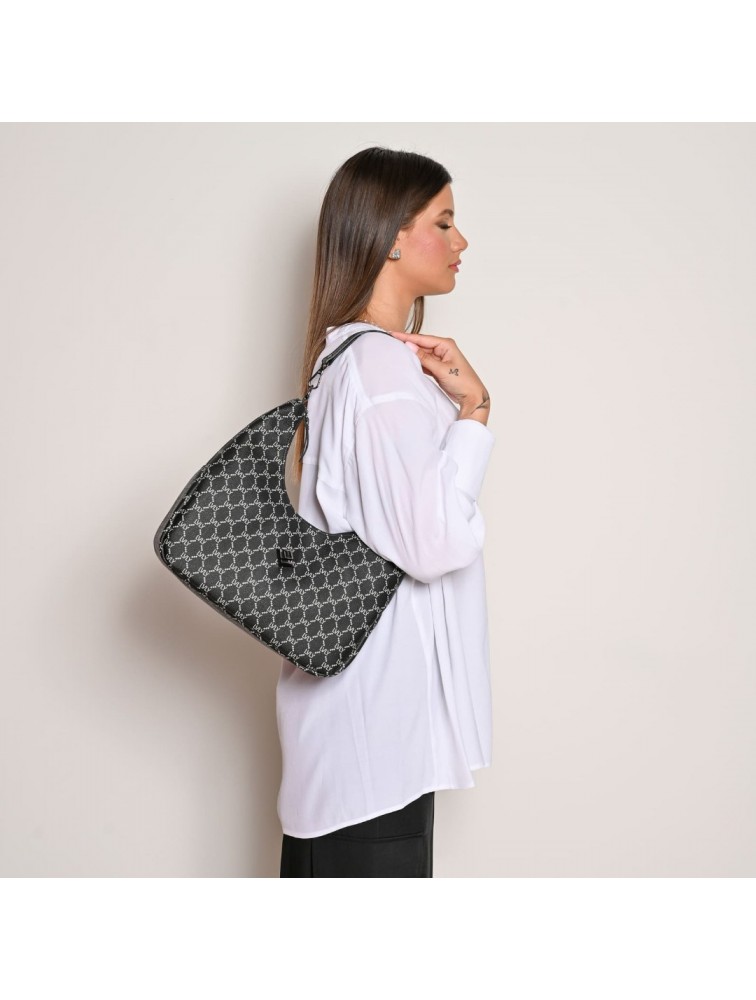 LOVELY HANDMADE Sophia Mosaic Bag Black Μαύρη γυναικεία τσάντα ώμου