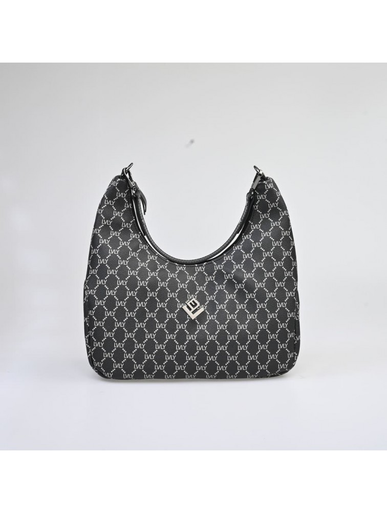 LOVELY HANDMADE Sophia Mosaic Bag Black Μαύρη γυναικεία τσάντα ώμου