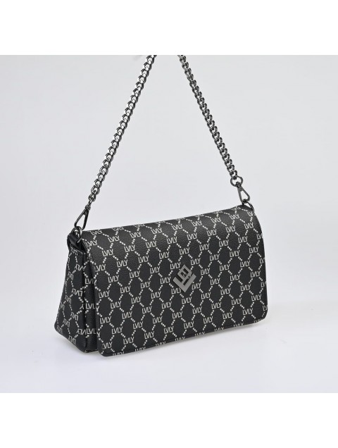 LOVELY HANDMADE Zoe Midi Mosaic Bag Black LOVELY HANDMADE Zoe Midi Mosaic Bag Black